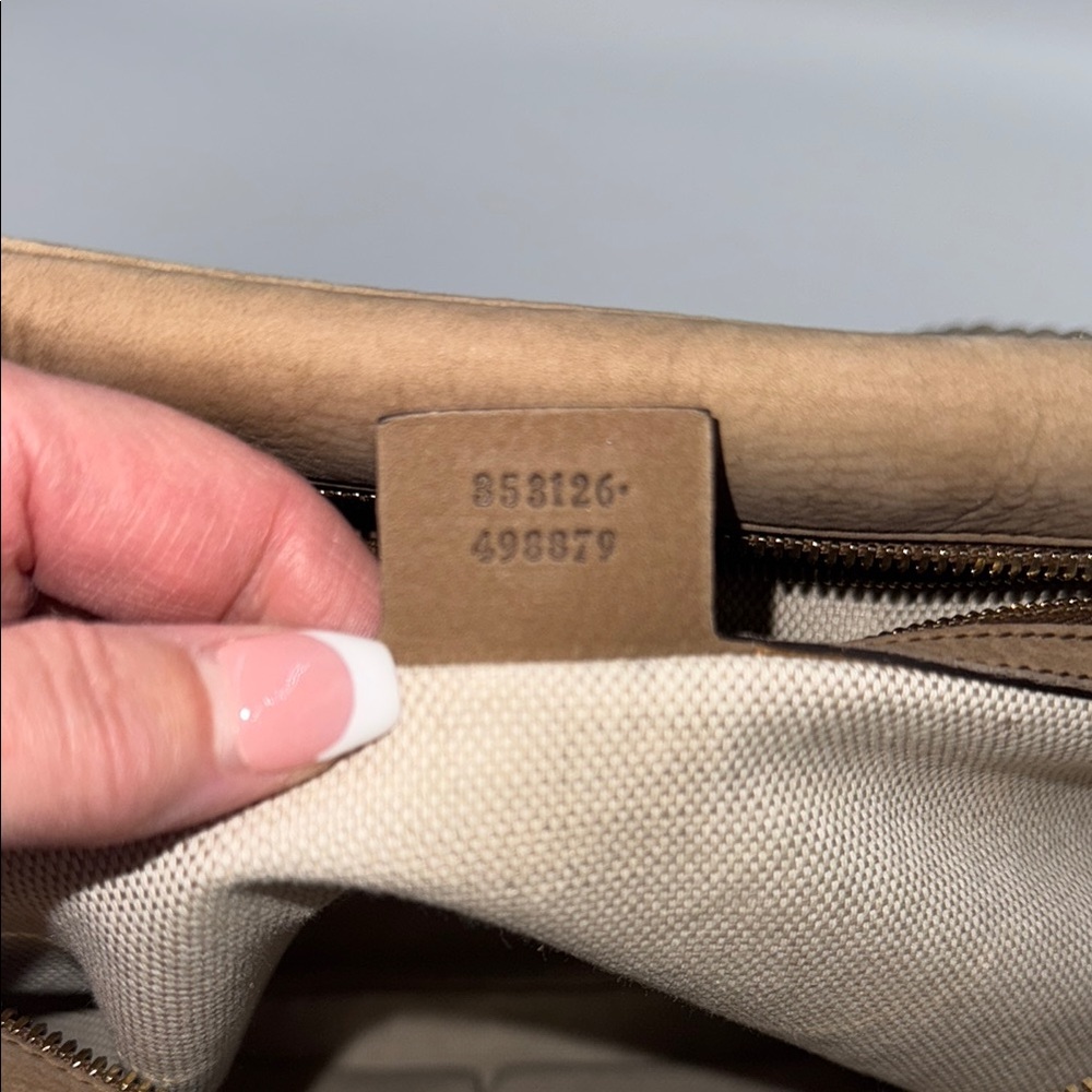 Gucci Tan SoHo Suede Shoulder Bag with Chain Straps & Dust Bag - Picture 10 of 12